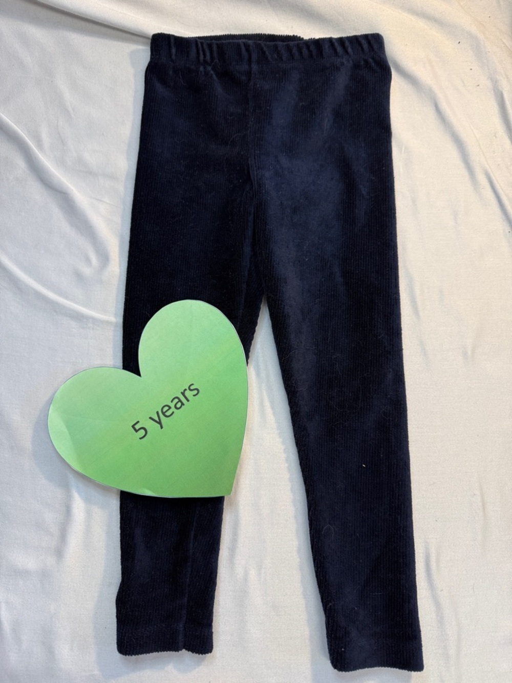 Timi Kids - Navy corduroy leggings. Size 5